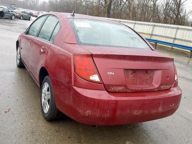 1G8AJ58F76Z164271 - 2006 SATURN ION LEVEL BURGUNDY photo 3