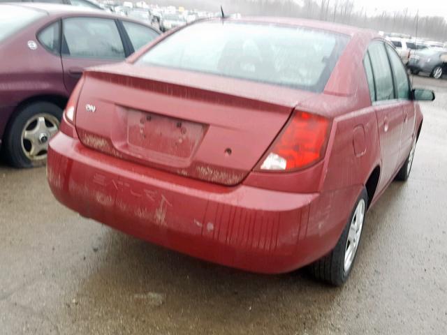 1G8AJ58F76Z164271 - 2006 SATURN ION LEVEL BURGUNDY photo 4