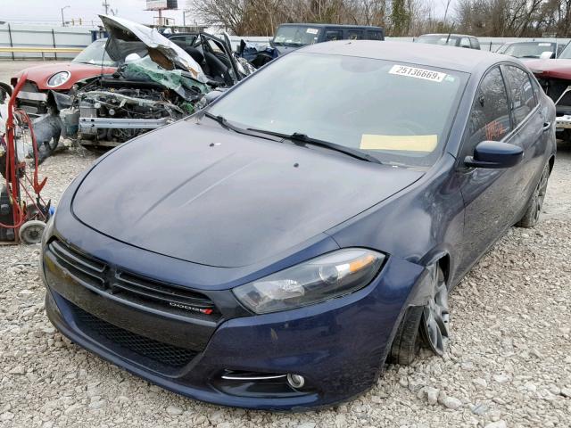 1C3CDFBB2ED831894 - 2014 DODGE DART SXT BLUE photo 2