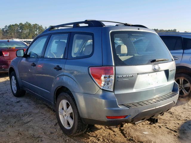 JF2SH6BC3AH784531 - 2010 SUBARU FORESTER X Синьо-зелений фото 3