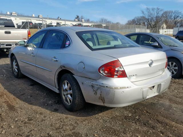 2G4WD562651314358 - 2005 BUICK LACROSSE C SILVER photo 3