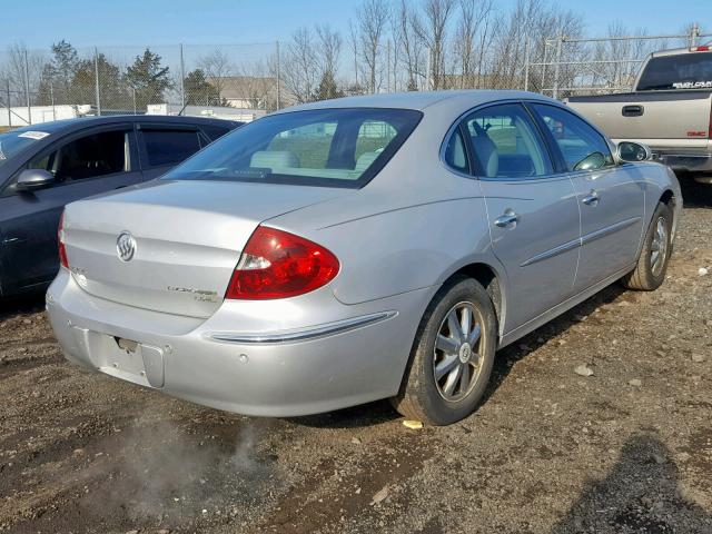 2G4WD562651314358 - 2005 BUICK LACROSSE C SILVER photo 4