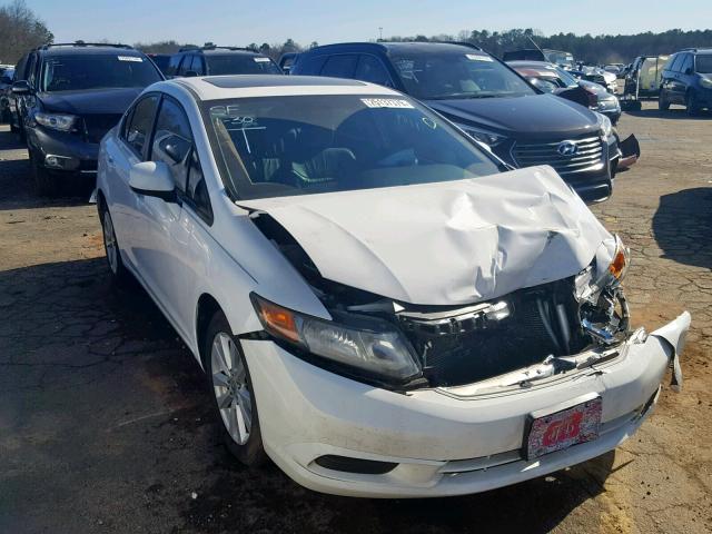 19XFB2F99CE023813 - 2012 HONDA CIVIC EXL WHITE photo 1