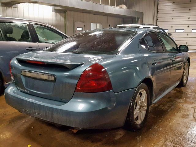 2G2WR554061194703 - 2006 PONTIAC GRAND PRIX BLUE photo 4
