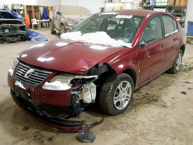 1G8AJ52F75Z117913 - 2005 SATURN ION LEVEL MAROON photo 2