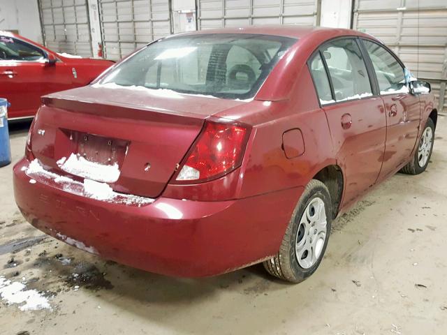1G8AJ52F75Z117913 - 2005 SATURN ION LEVEL MAROON photo 4