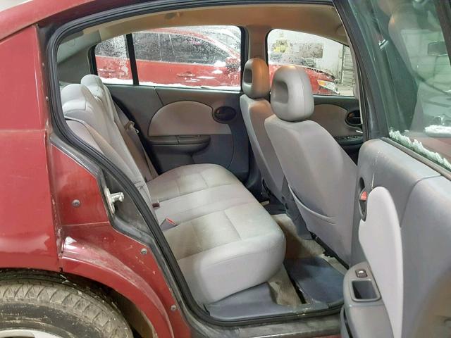 1G8AJ52F75Z117913 - 2005 SATURN ION LEVEL MAROON photo 6