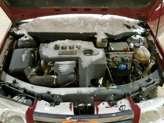 1G8AJ52F75Z117913 - 2005 SATURN ION LEVEL MAROON photo 7