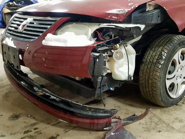 1G8AJ52F75Z117913 - 2005 SATURN ION LEVEL MAROON photo 9