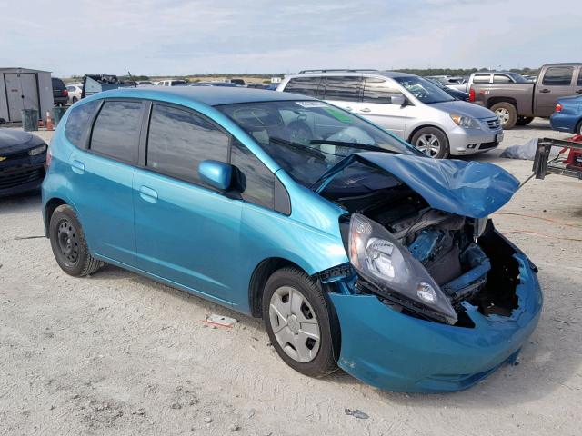 JHMGE8H30CC026614 - 2012 HONDA FIT BLUE photo 1