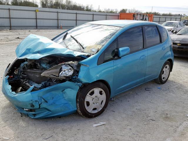 JHMGE8H30CC026614 - 2012 HONDA FIT BLUE photo 2