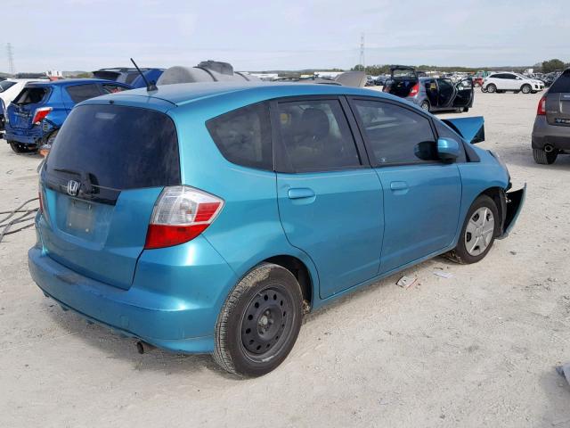 JHMGE8H30CC026614 - 2012 HONDA FIT BLUE photo 4