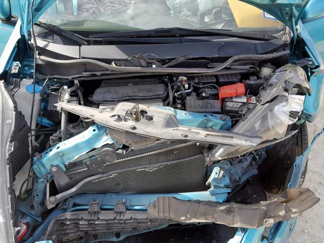 JHMGE8H30CC026614 - 2012 HONDA FIT BLUE photo 7