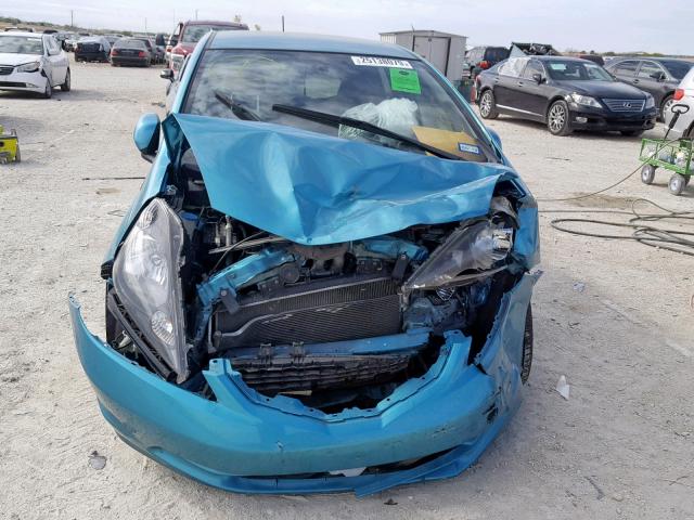 JHMGE8H30CC026614 - 2012 HONDA FIT BLUE photo 9