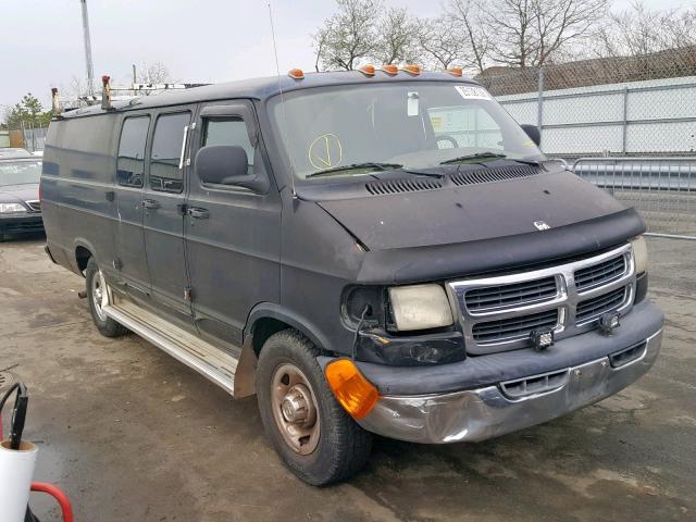 2B7JB21Z11K511398 - 2001 DODGE RAM VAN B2 BLACK photo 1