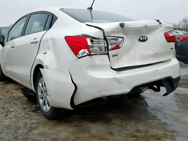 KNADM4A37E6327552 - 2014 KIA RIO LX WHITE photo 9