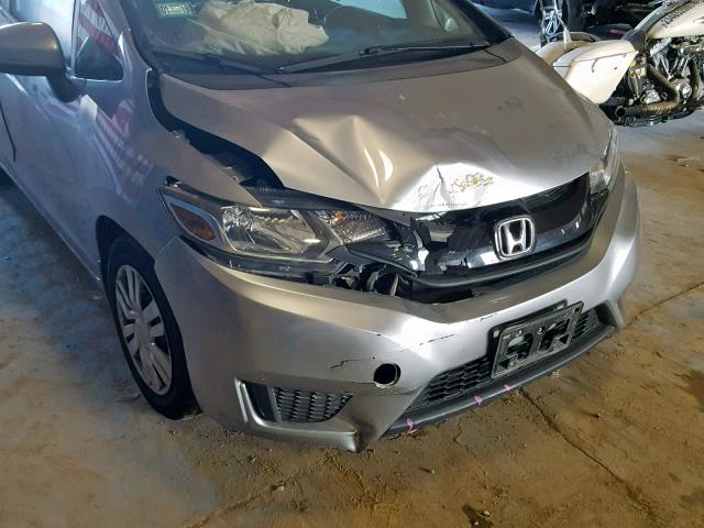 3HGGK5H54HM709319 - 2017 HONDA FIT LX SILVER photo 9