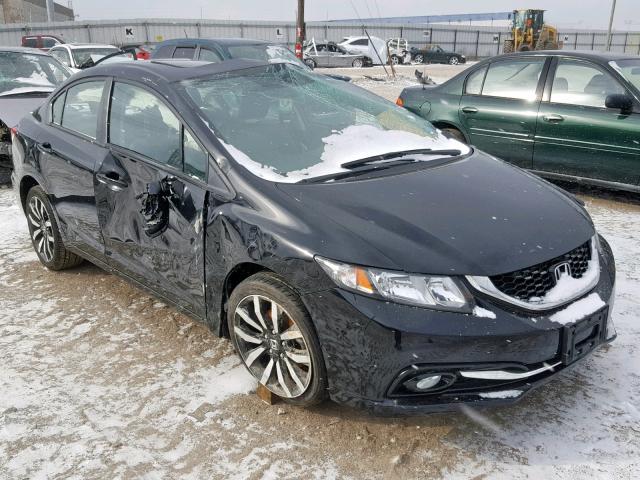 19XFB2F99FE025663 - 2015 HONDA CIVIC EXL BLACK photo 1