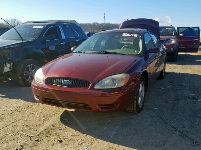 1FAFP55U34A142363 - 2004 FORD TAURUS SES MAROON photo 2