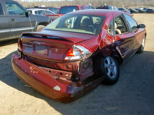 1FAFP55U34A142363 - 2004 FORD TAURUS SES MAROON photo 9