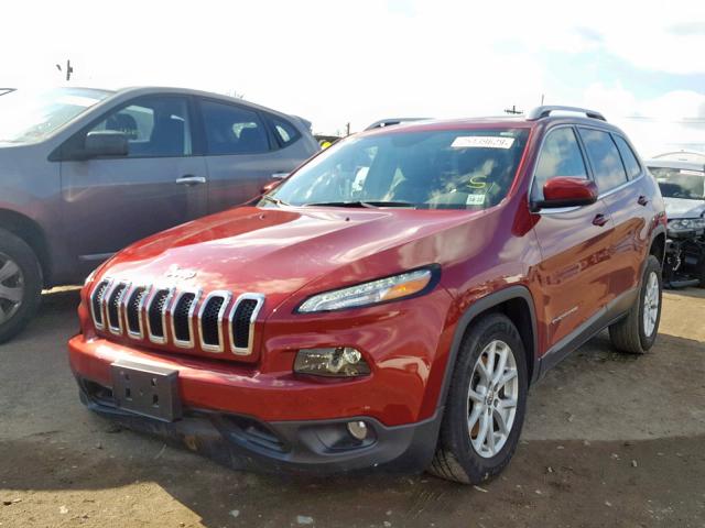 1C4PJMCSXHW589762 - 2017 JEEP CHEROKEE L RED photo 2