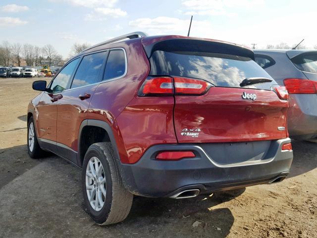 1C4PJMCSXHW589762 - 2017 JEEP CHEROKEE L RED photo 3