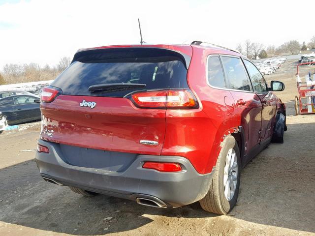 1C4PJMCSXHW589762 - 2017 JEEP CHEROKEE L RED photo 4