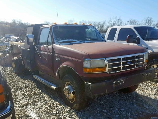 2FDLF47M1PCA82976 - 1993 FORD F SUPER DU RED photo 1