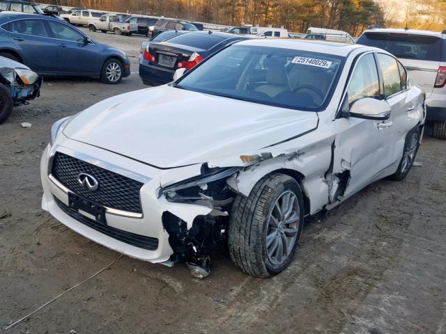 JN1BV7AR8FM392939 - 2015 INFINITI Q50 BASE WHITE photo 2