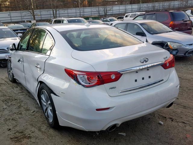 JN1BV7AR8FM392939 - 2015 INFINITI Q50 BASE WHITE photo 3