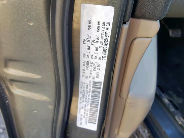 1C4RJFBG2DC589946 - 2013 JEEP GRAND CHER GRAY photo 10