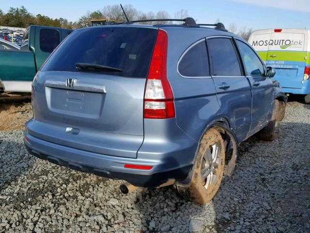 5J6RE3H74AL006339 - 2010 HONDA CR-V EXL BLUE photo 4