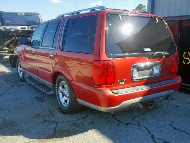5LMEU27R12LJ12505 - 2002 LINCOLN NAVIGATOR 红色 照片 3