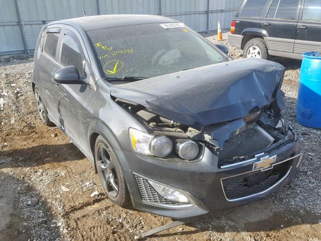 1G1JG6SB6E4214291 - 2014 CHEVROLET SONIC RS BLACK photo 1