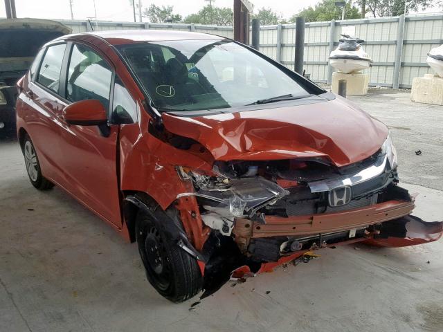 3HGGK5H59JM718605 - 2018 HONDA FIT LX ORANGE photo 1