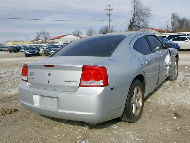 2B3KA33V39H626568 - 2009 DODGE CHARGER SX SILVER photo 4