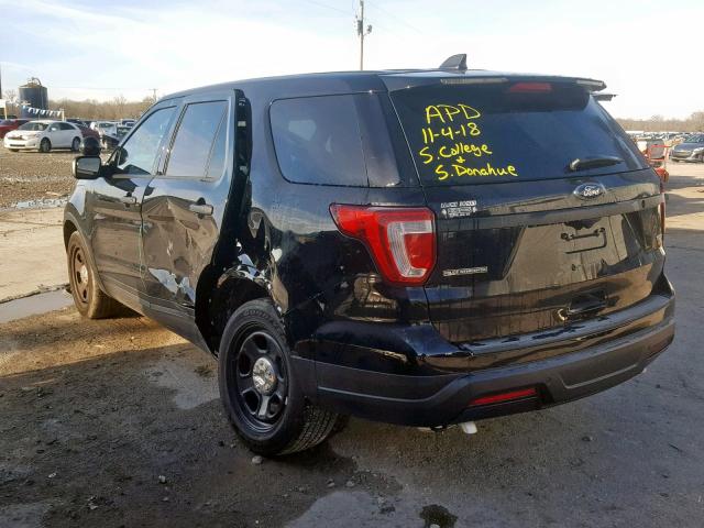 1FM5K8AR4JGB47423 - 2018 FORD EXPLORER P BLACK photo 3