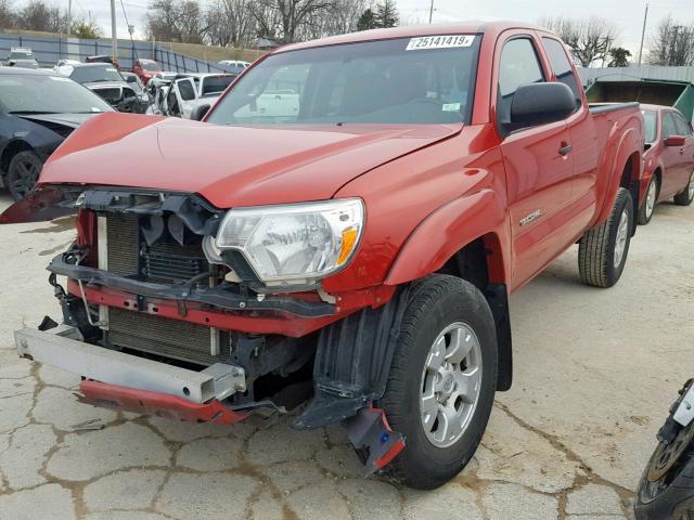 5TFUU4EN6CX043495 - 2012 TOYOTA TACOMA RED photo 2