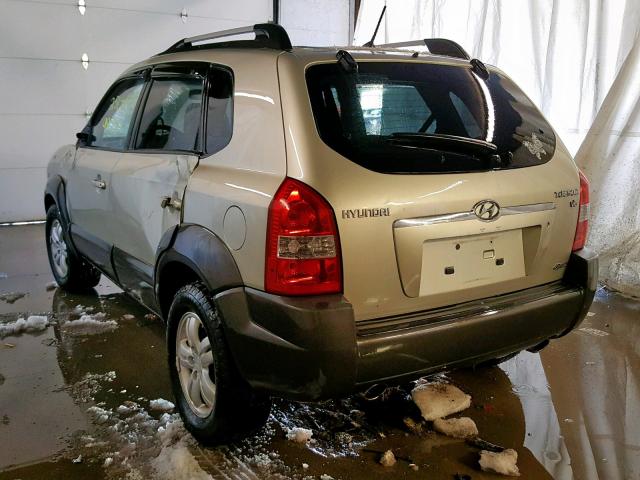 KM8JN72D38U769073 - 2008 HYUNDAI TUCSON SE GOLD photo 3