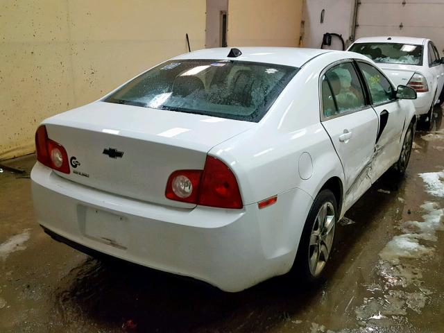 1G1ZA5EU0CF190499 - 2012 CHEVROLET MALIBU LS WHITE photo 4