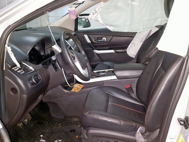 2FMDK4JCXEBA82218 - 2014 FORD EDGE SEL SILVER photo 5