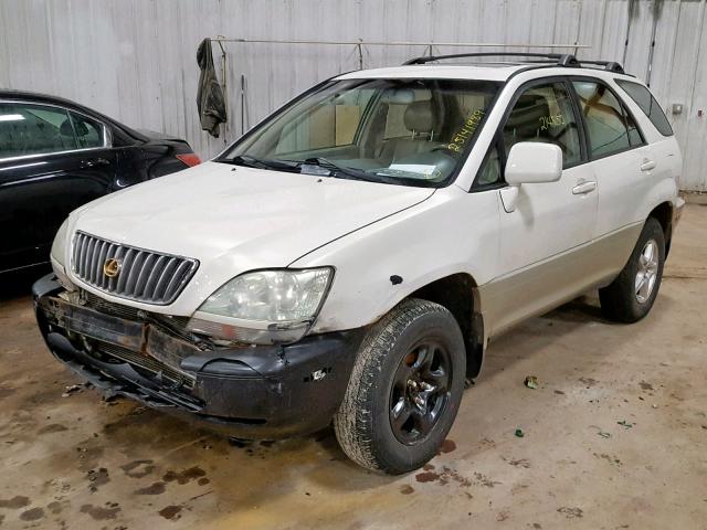 JT6HF10U8Y0138737 - 2000 LEXUS RX 300 WHITE photo 2