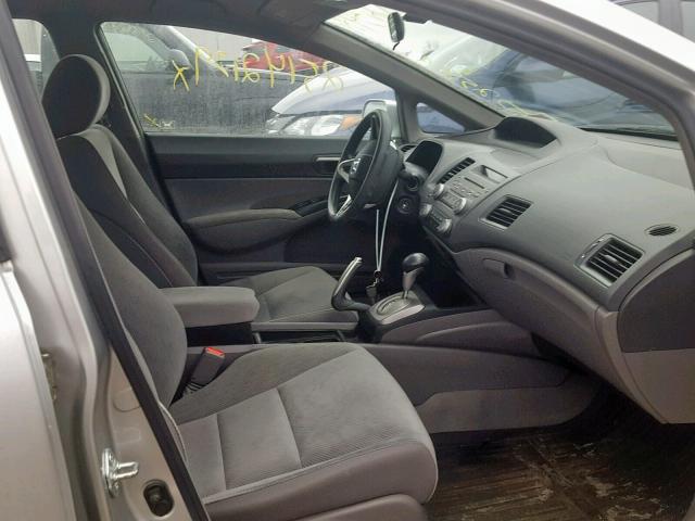 2HGFA1F51AH329269 - 2010 HONDA CIVIC LX SILVER photo 5