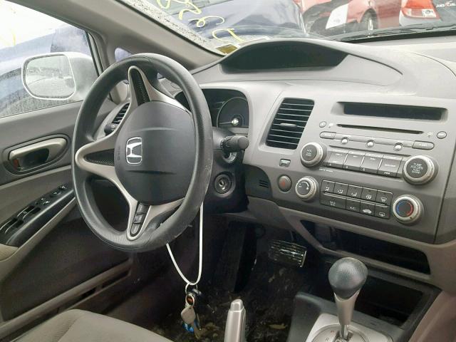 2HGFA1F51AH329269 - 2010 HONDA CIVIC LX SILVER photo 9