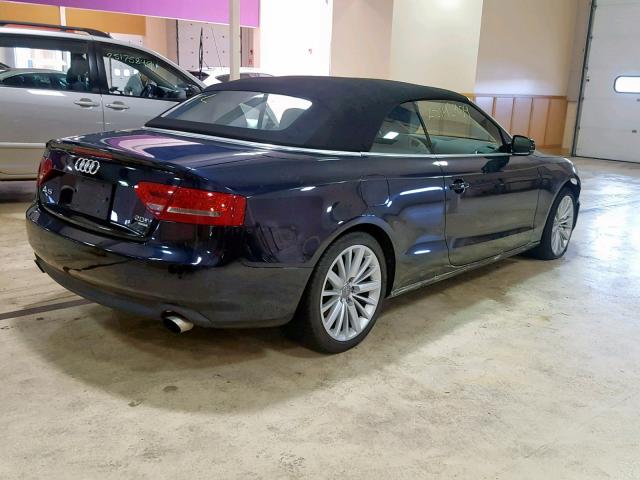 WAULFAFH7AN011223 - 2010 AUDI A5 PREMIUM BLUE photo 4