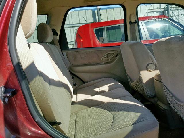 4F2YZ04104KM21187 - 2004 MAZDA TRIBUTE LX RED photo 6