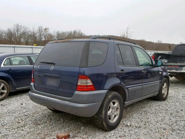 4JGAB54E8XA123112 - 1999 MERCEDES-BENZ ML 320 BLUE photo 4