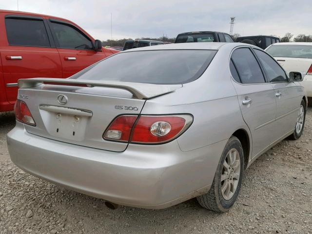 JTHBF30G930147684 - 2003 LEXUS ES 300 SILVER photo 4