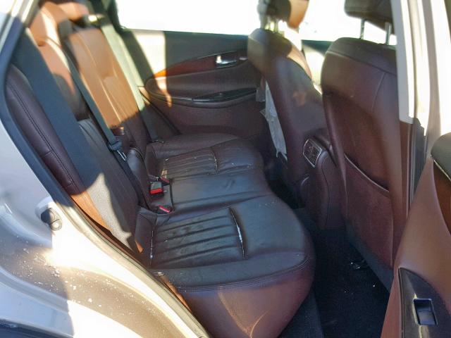 JNKAJ09F78M350284 - 2008 INFINITI EX35 BASE GRAY photo 6