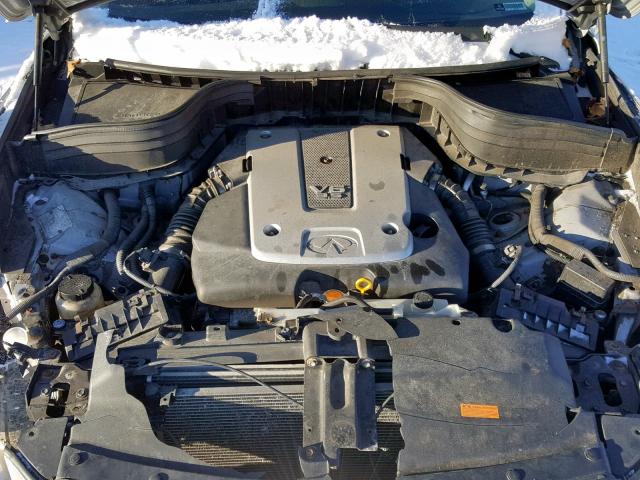 JNKAJ09F78M350284 - 2008 INFINITI EX35 BASE GRAY photo 7